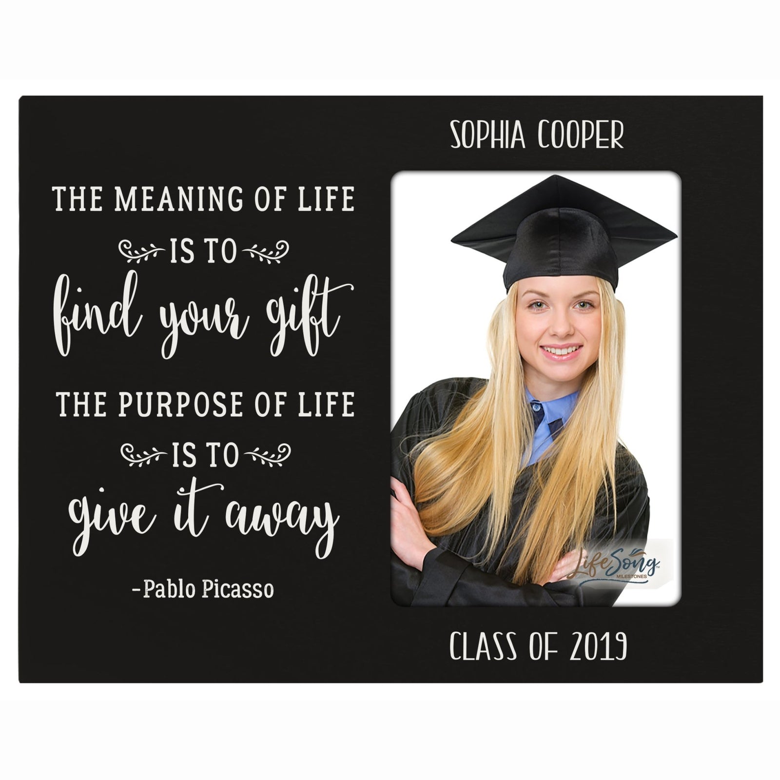 Personalized Graduation Photo Frame Gift - Spirit Lead - LifeSong Milestones