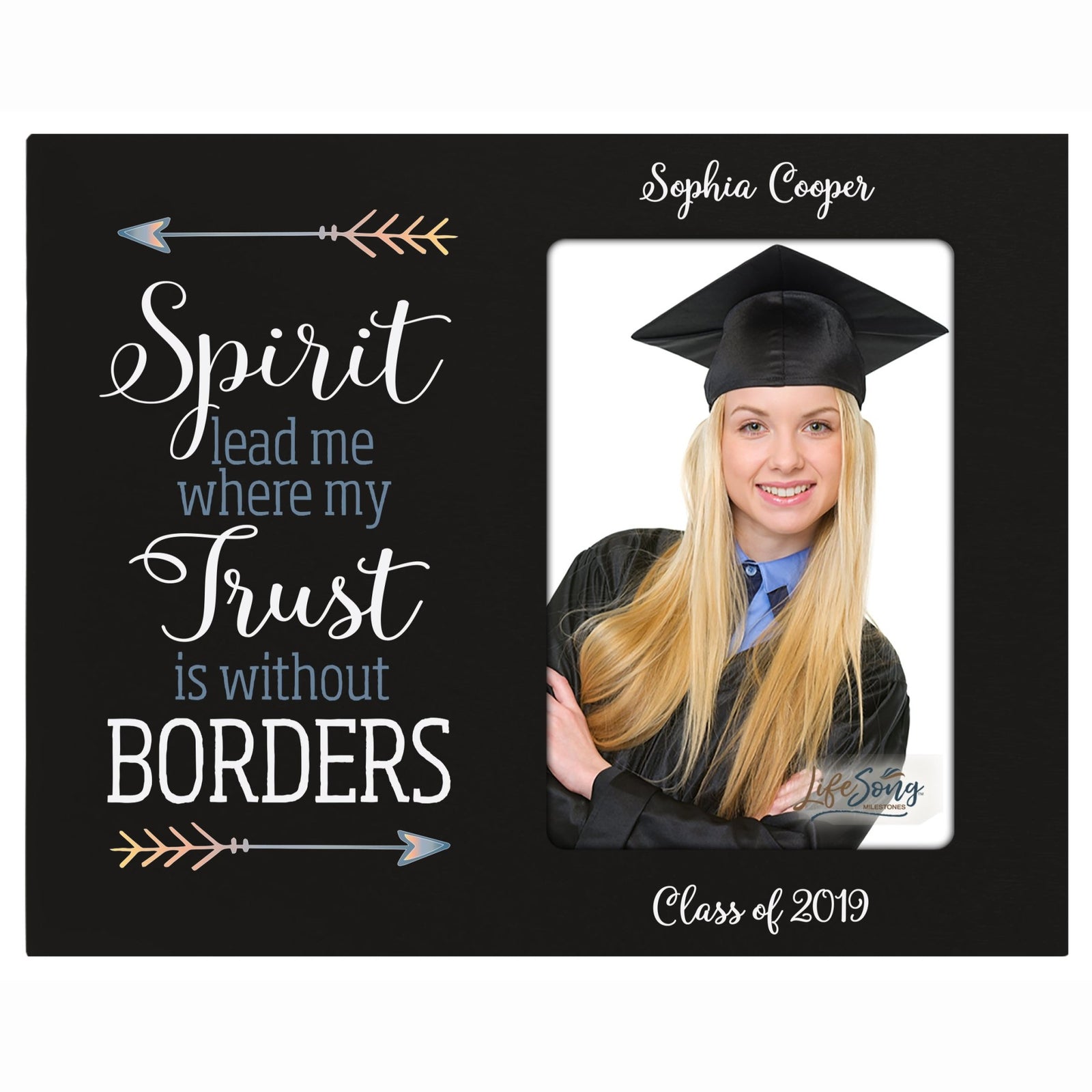 Personalized Graduation Photo Frame Gift - Spirit Lead - LifeSong Milestones