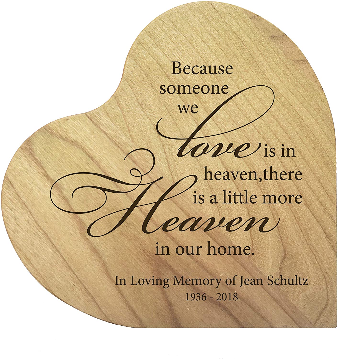 Personalized Heart Block Memorial Sympathy Gift for Loss of Loved One - LifeSong Milestones