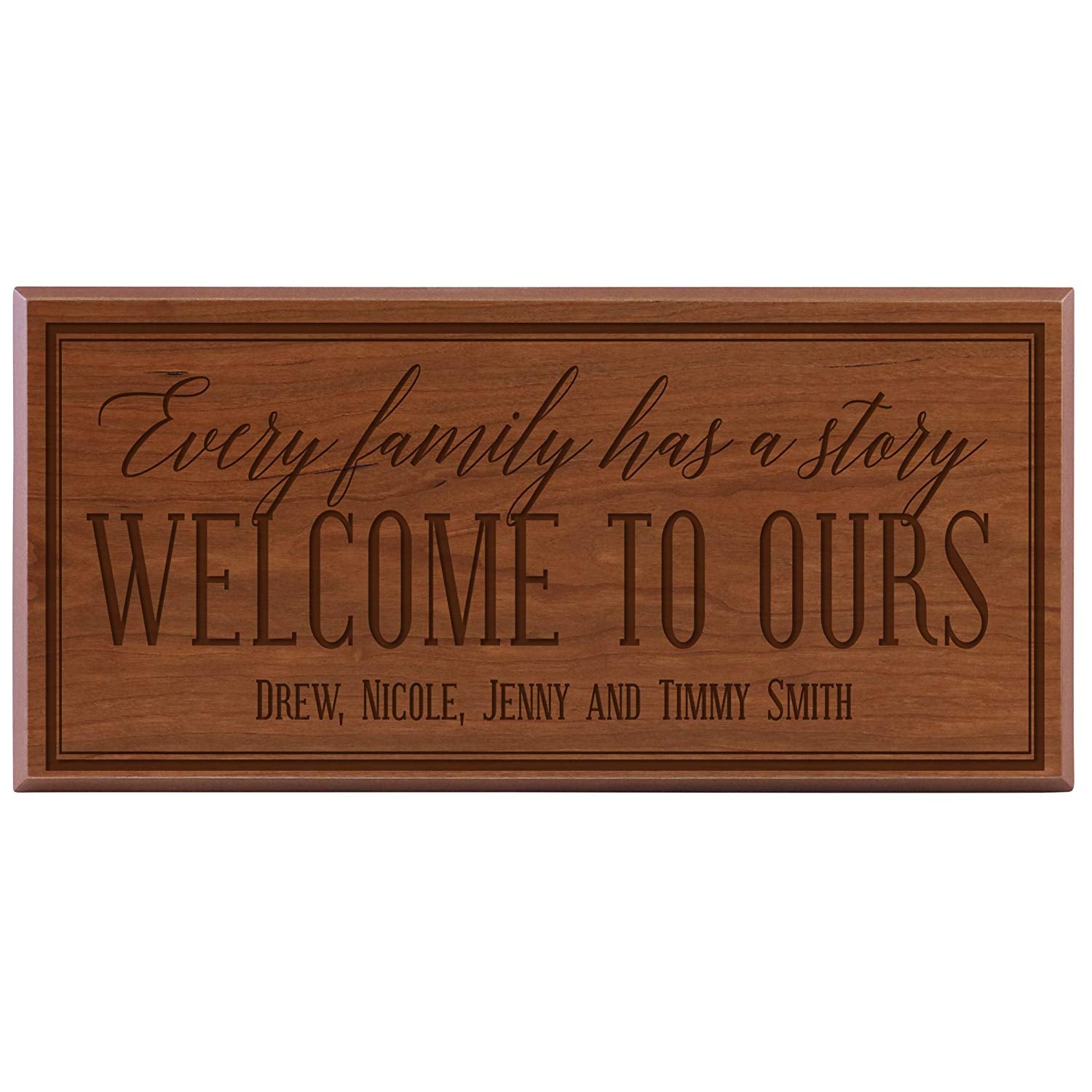 Personalized Home Wall Sign - Every Family Has A Story - LifeSong Milestones