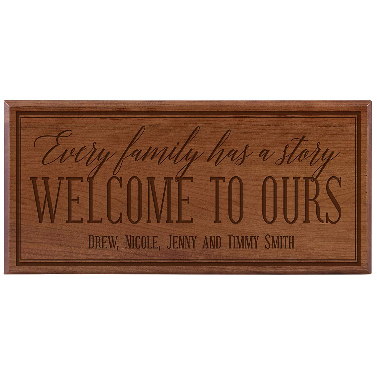 Personalized Home Wall Sign - Every Family Has A Story - LifeSong Milestones