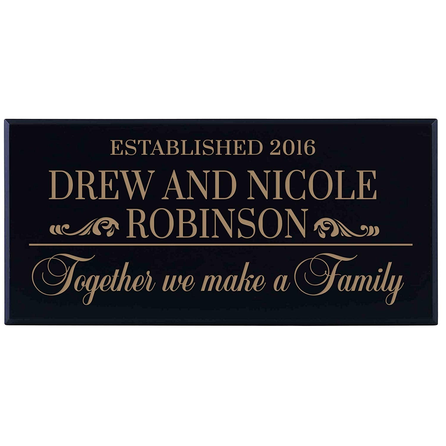 Personalized Home Wall Sign - Together We Make A Family - LifeSong Milestones
