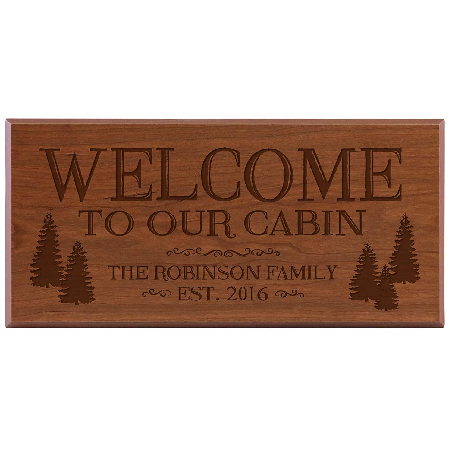 Personalized Home Wall Sign - Welcome To Our Cabin - LifeSong Milestones