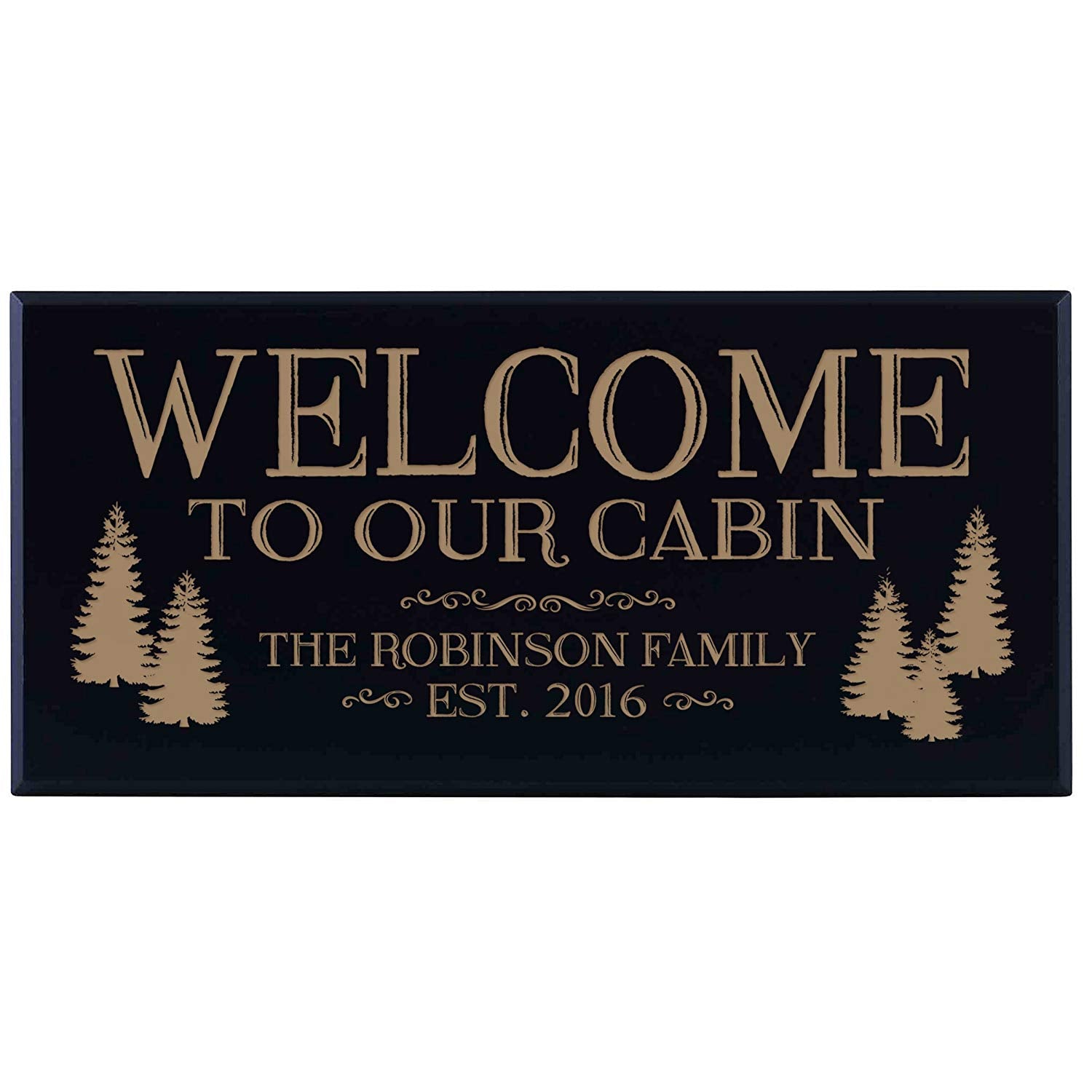 Personalized Home Wall Sign - Welcome To Our Cabin - LifeSong Milestones