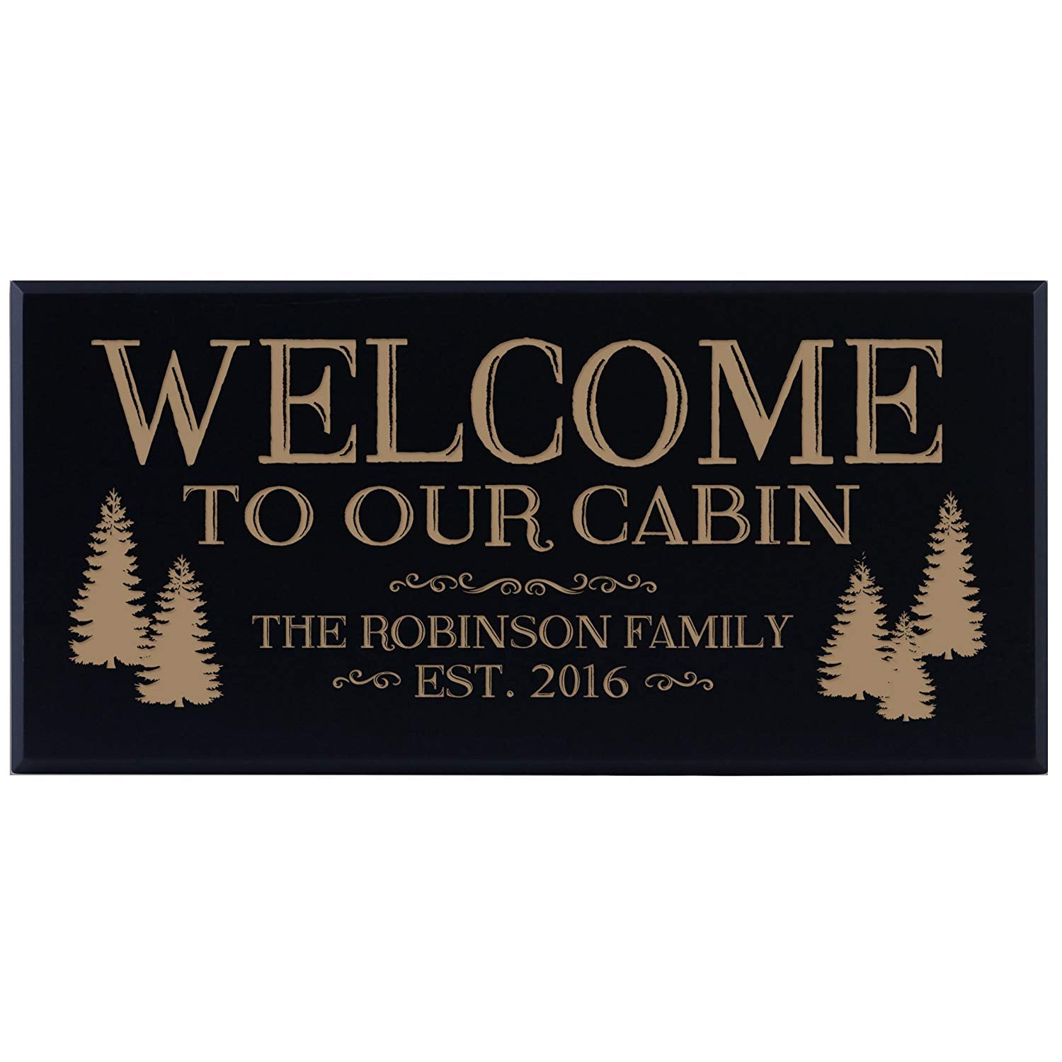 Personalized Home Wall Sign - Welcome To Our Cabin - LifeSong Milestones