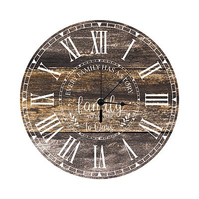 Personalized Inspirational Everyday Home and Family Wall Clock 12 x 12 x 0.125-(Every Family Has) - LifeSong Milestones
