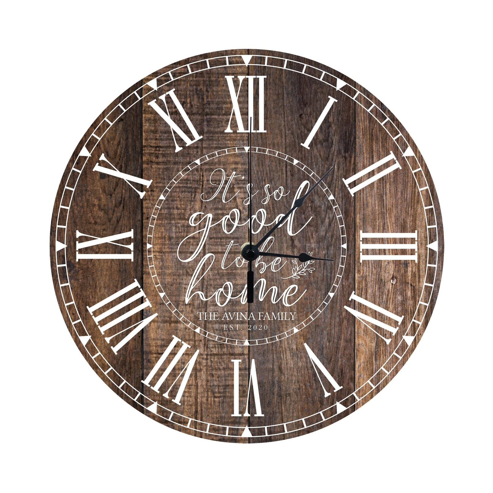 Personalized Inspirational Everyday Home and Family Wall Clock 12 x 12 x 0.125-(It’s so good) - LifeSong Milestones