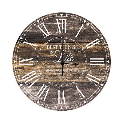 Personalized Inspirational Everyday Home and Family Wall Clock 12 x 12 x 0.125-(The Best Thing) - LifeSong Milestones