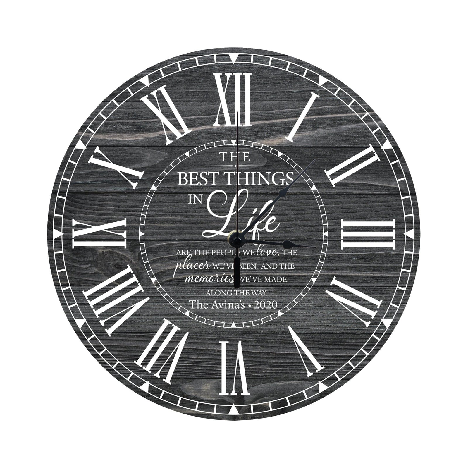 Personalized Inspirational Everyday Home and Family Wall Clock 12 x 12 x 0.125-(The Best Thing) - LifeSong Milestones
