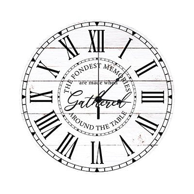 Personalized Inspirational Everyday Home and Family Wall Clock 12 x 12 x 0.125-(The Fondest Memories) - LifeSong Milestones