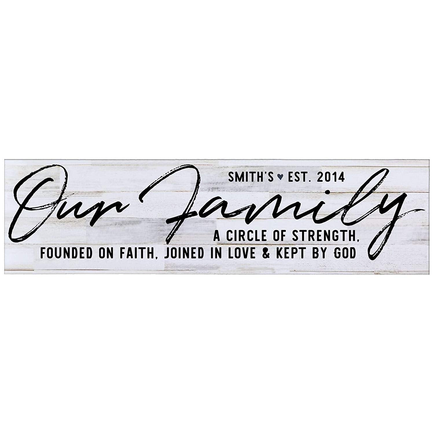 Personalized Inspirational Wall Plaque - Our Family - LifeSong Milestones