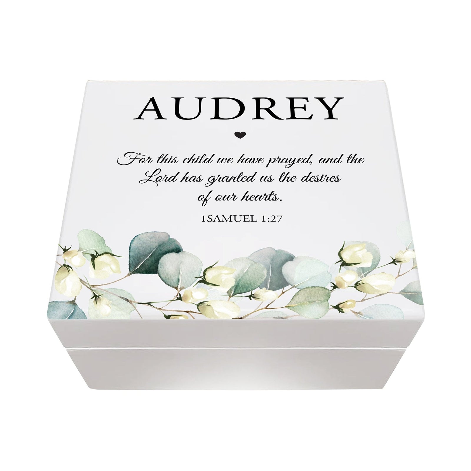 Lifesong Milestones Personalized Baptism Keepsake Jewelry Box Gift for Boys and Girls