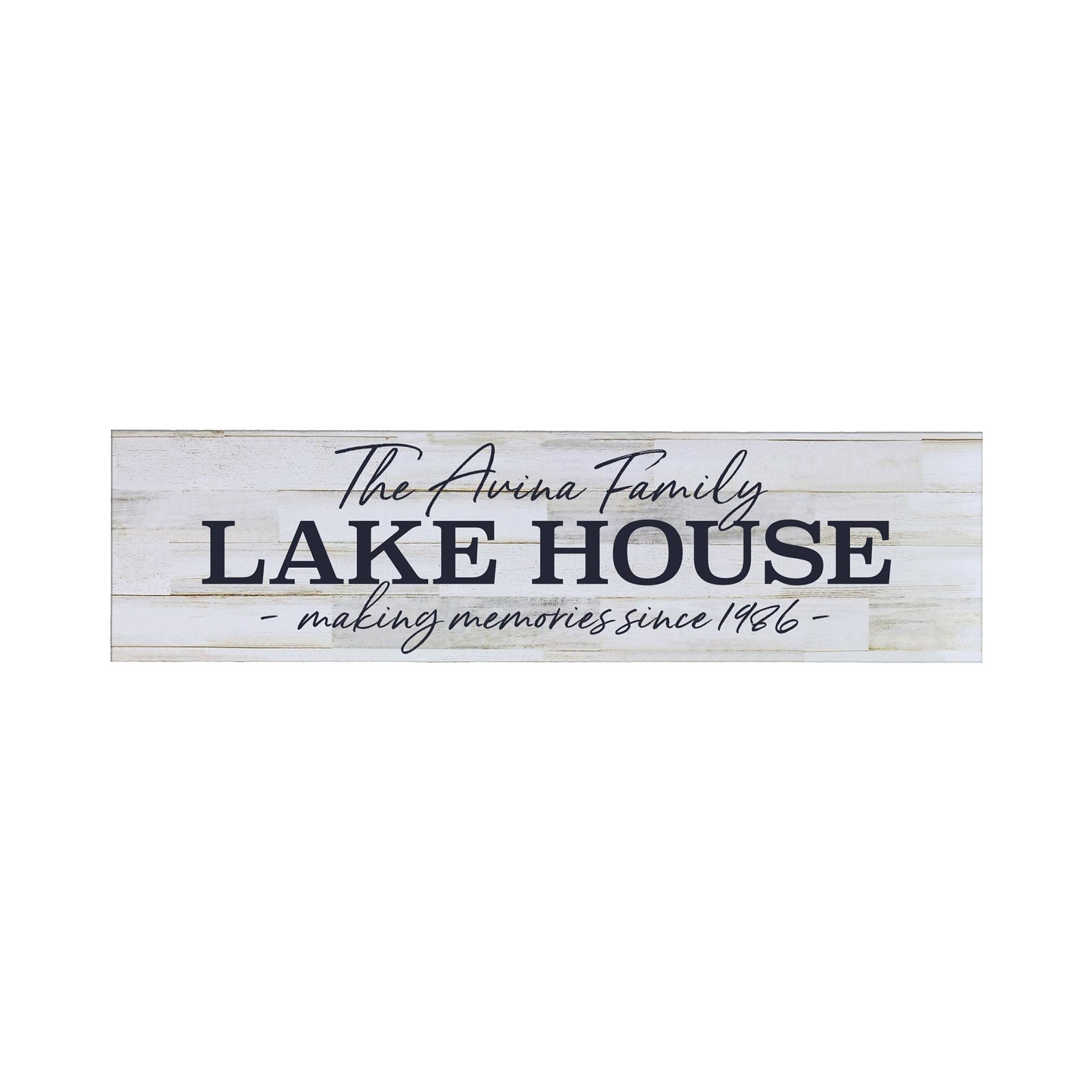 Personalized Lake House Hanging Wall Plaque - Making Memories - LifeSong Milestones