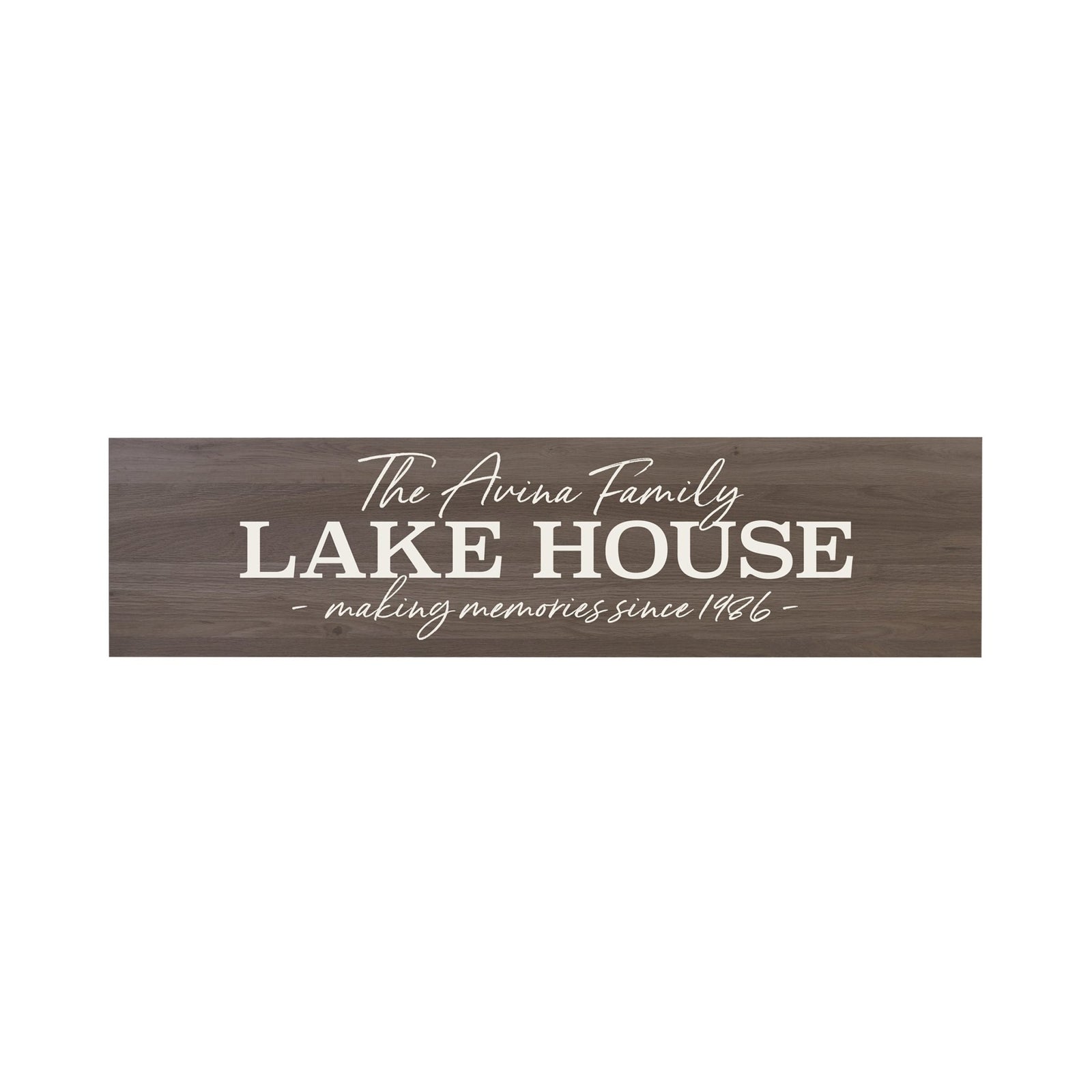 Personalized Lake House Hanging Wall Plaque - Making Memories - LifeSong Milestones
