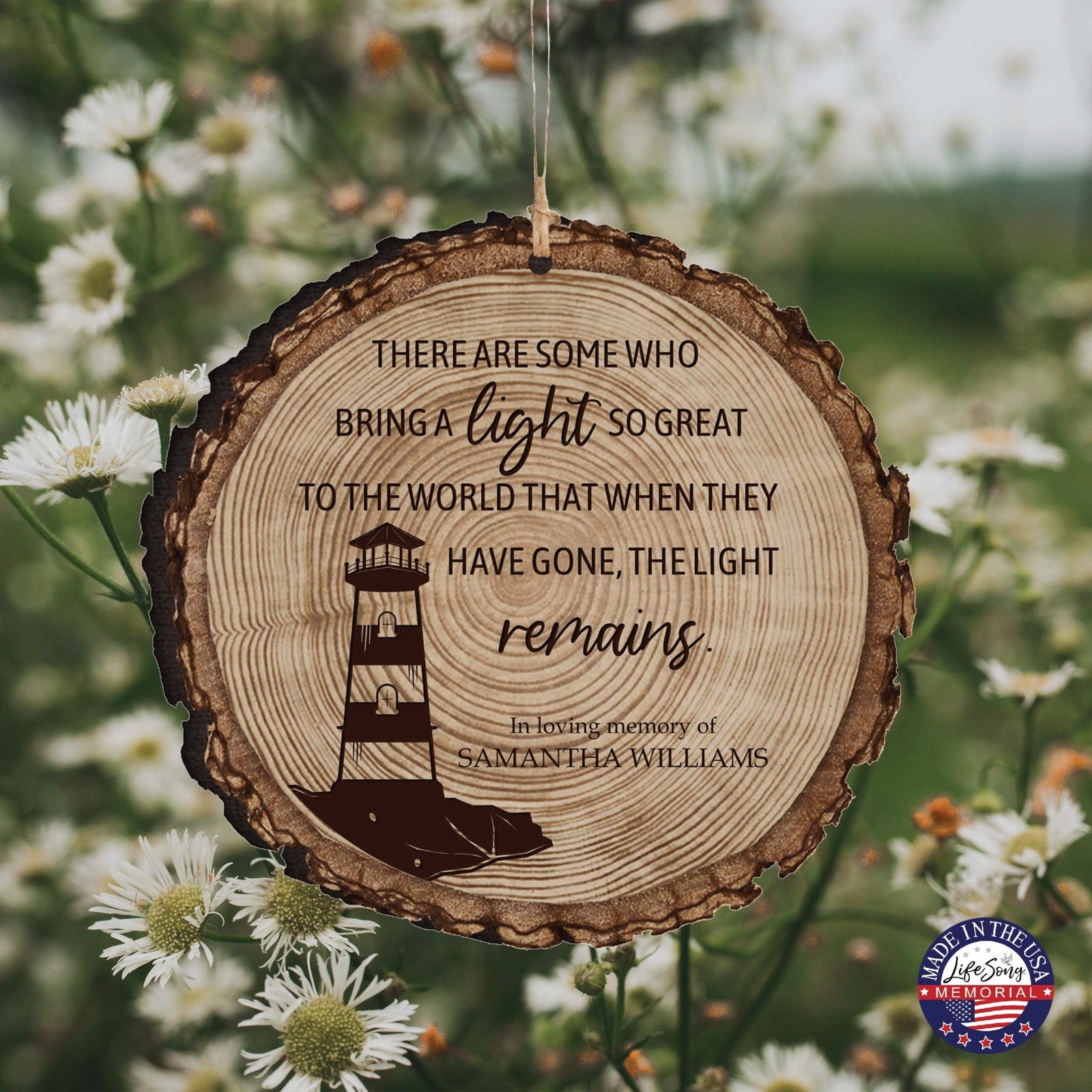 Personalized Memorial Barky Ornaments Bereavement Sympathy Keepsake For The Loss Of A Loved One - There Are Some Who Bring The Light - LifeSong Milestones