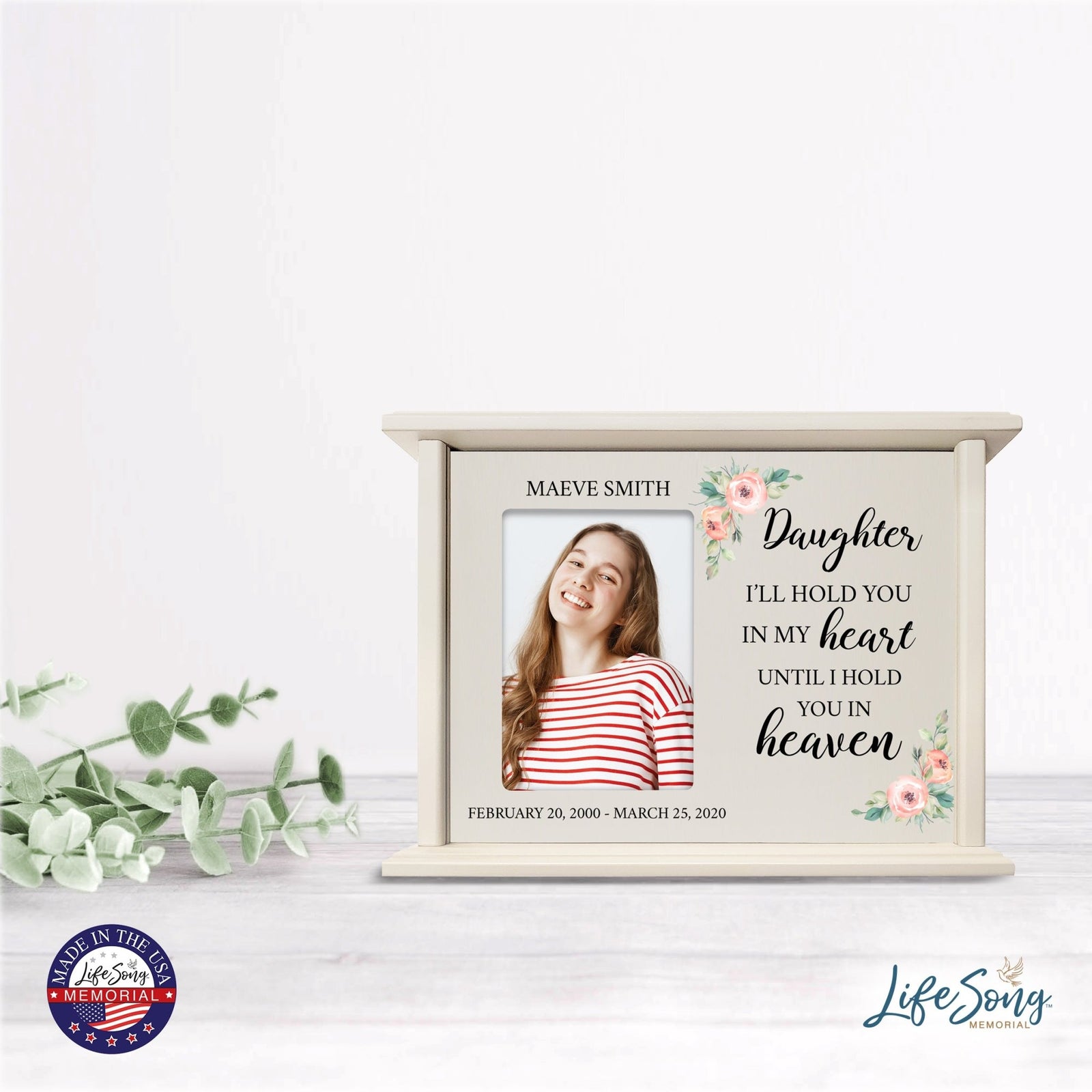 Photo Cremation Urn Box for Daughter