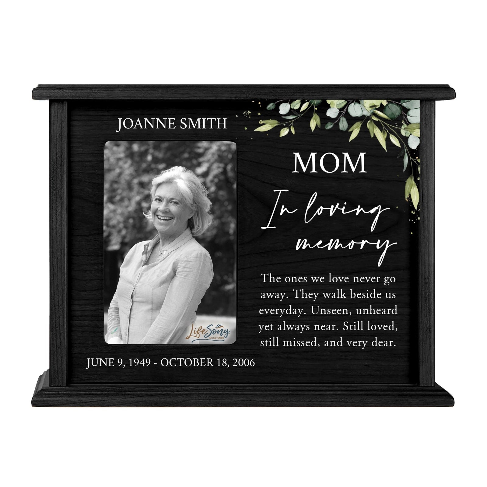 Unique cremation urn box for mom