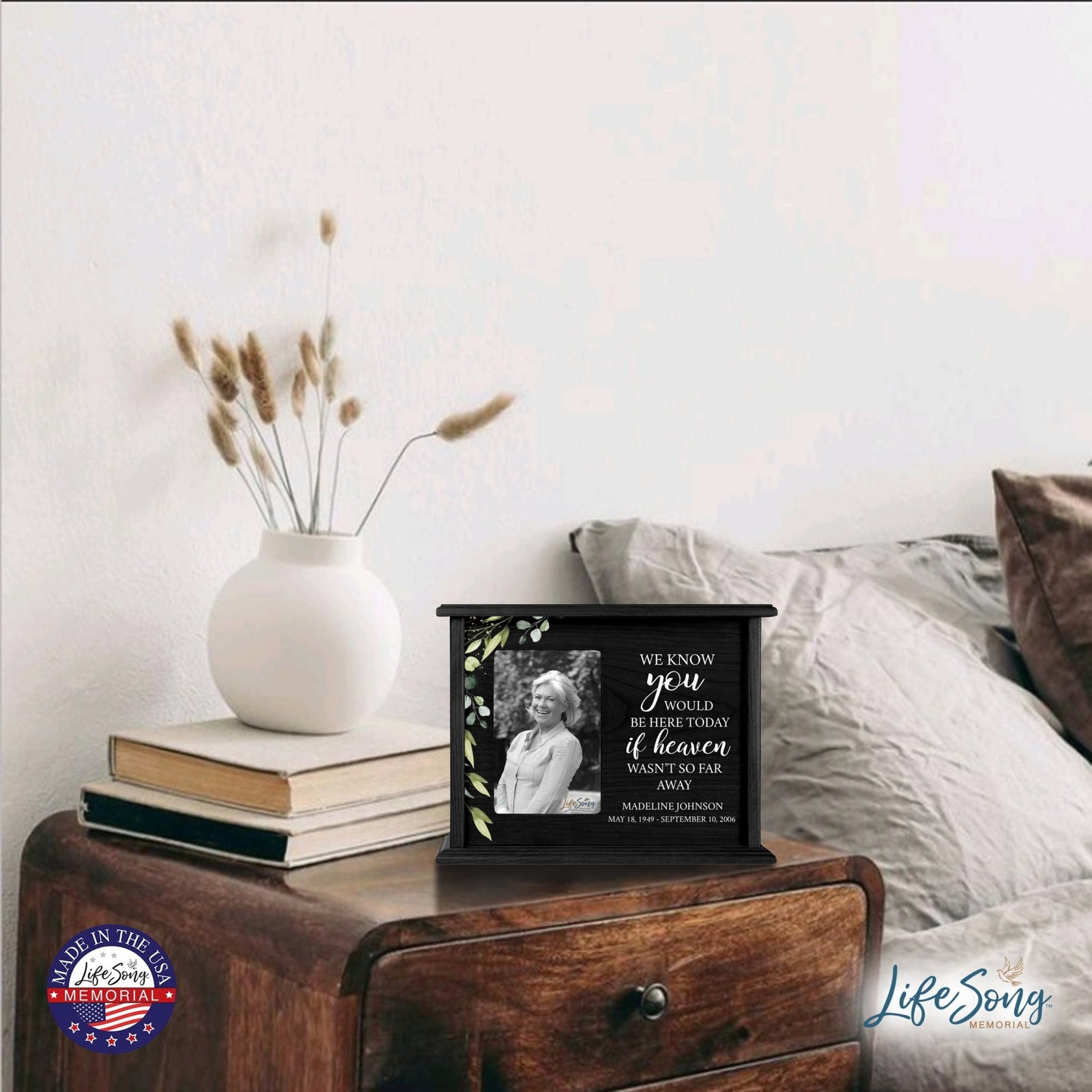 Personalized Wooden urns for human ashes