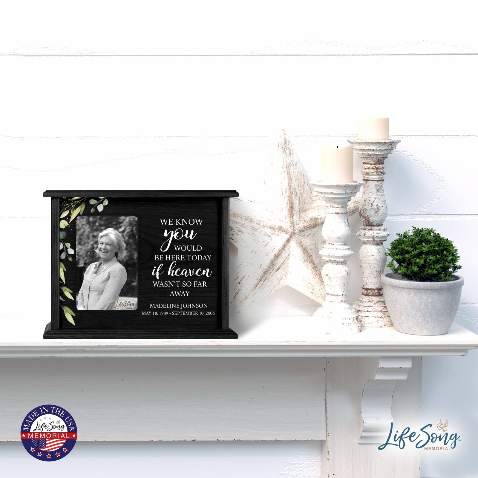 Engraved Funeral Cremation Urn for Human Ashes