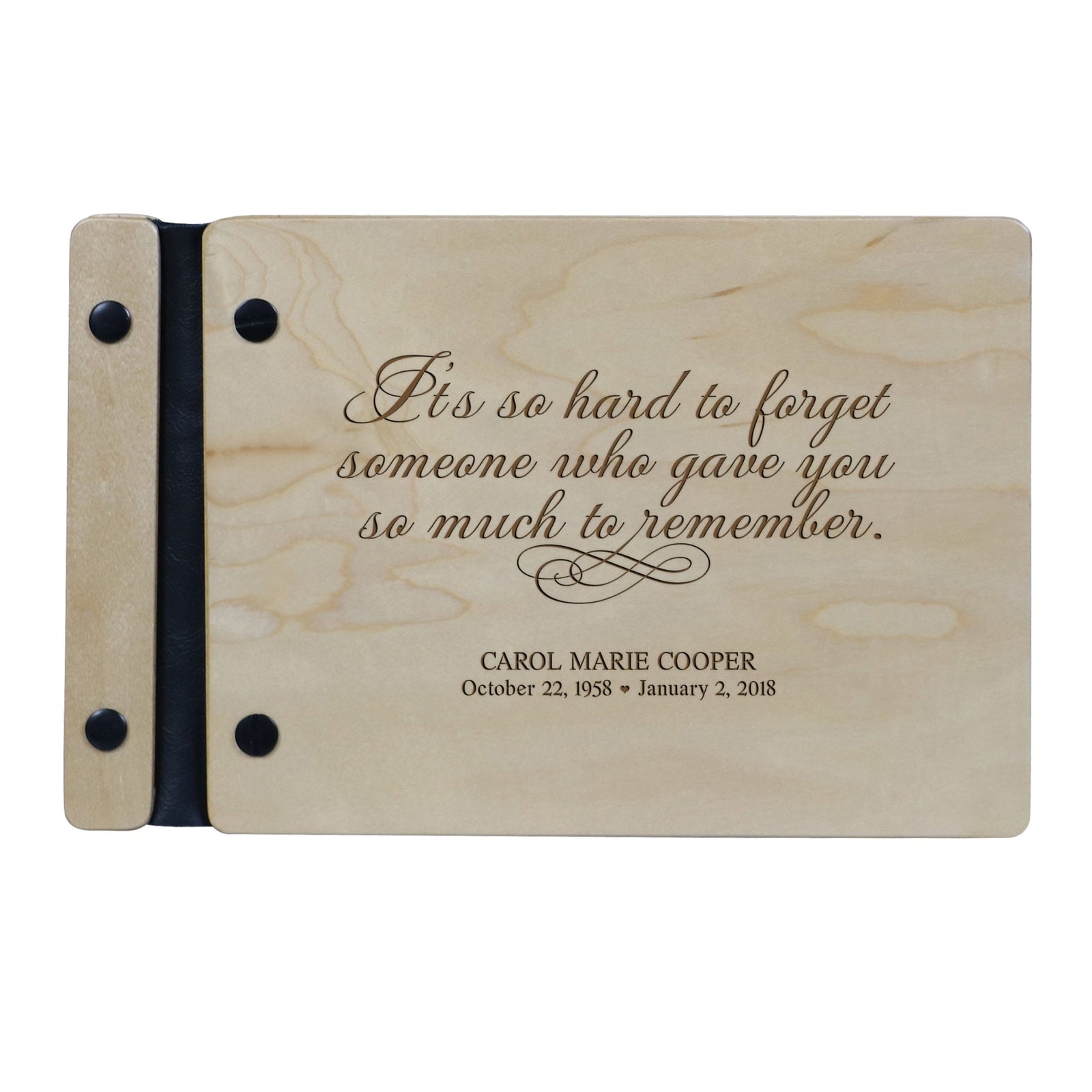 Personalized Memorial Guest Book - Remember - LifeSong Milestones