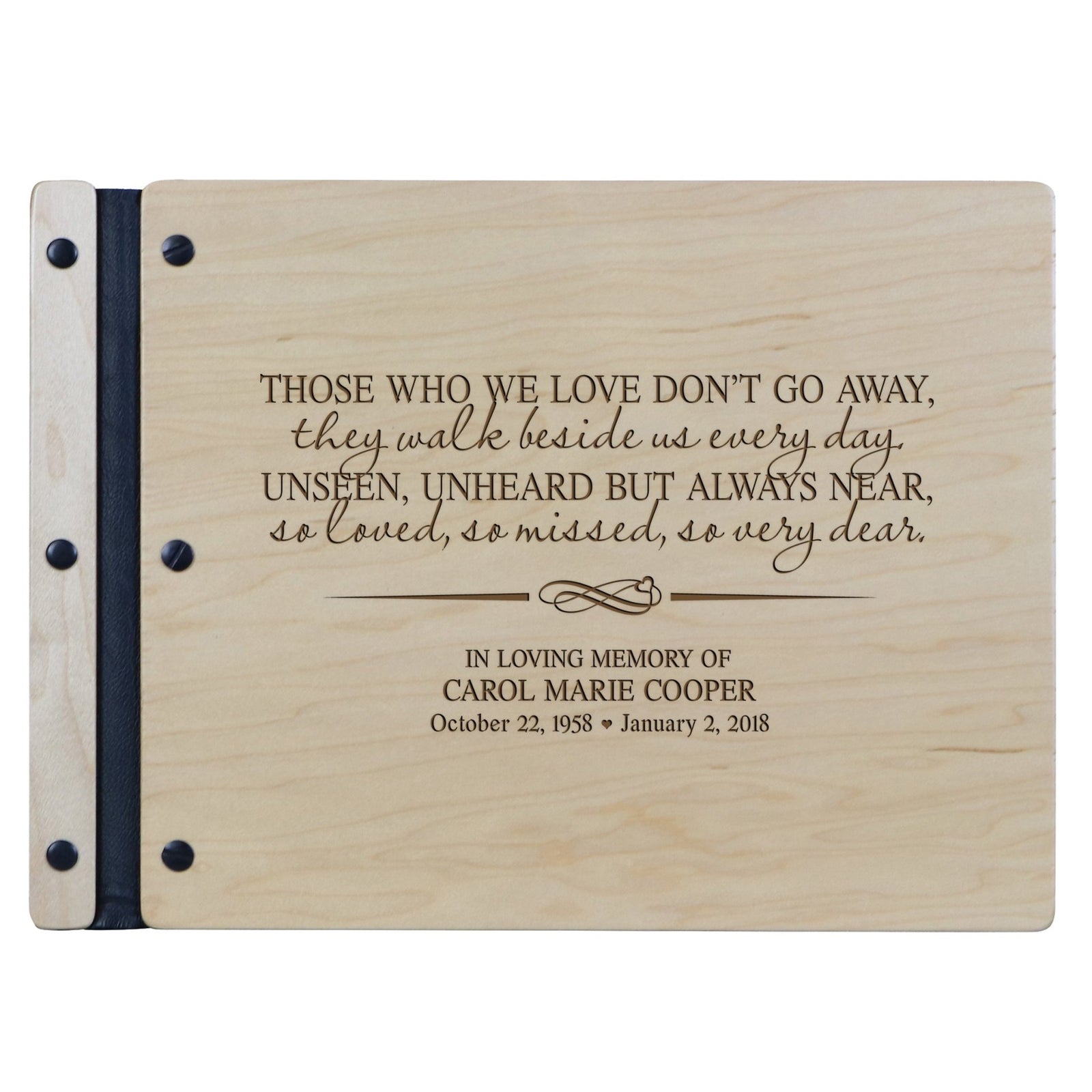 Personalized Memorial Guest Book - Those We Love - LifeSong Milestones