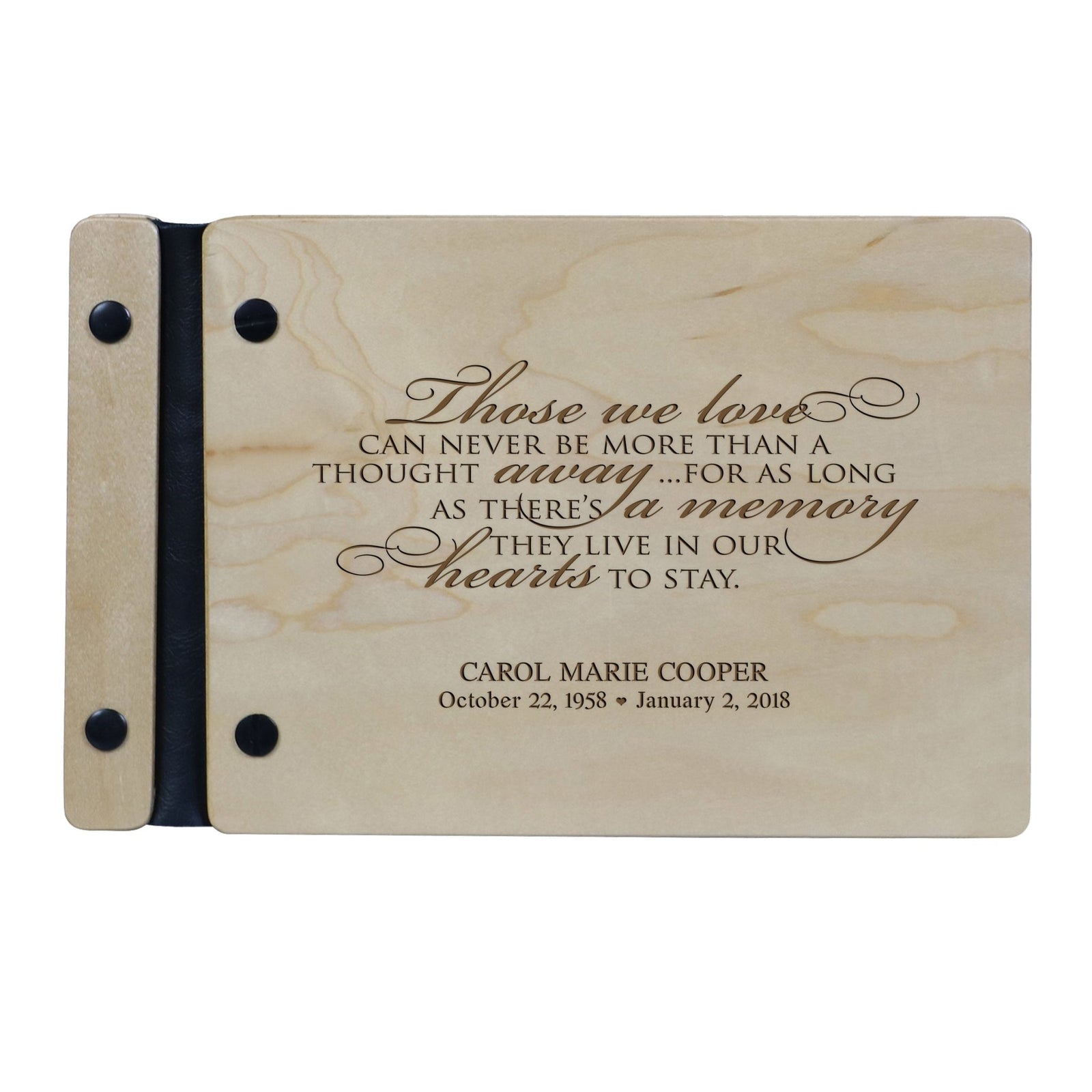 Personalized Memorial Guest Book - Those We Love - LifeSong Milestones