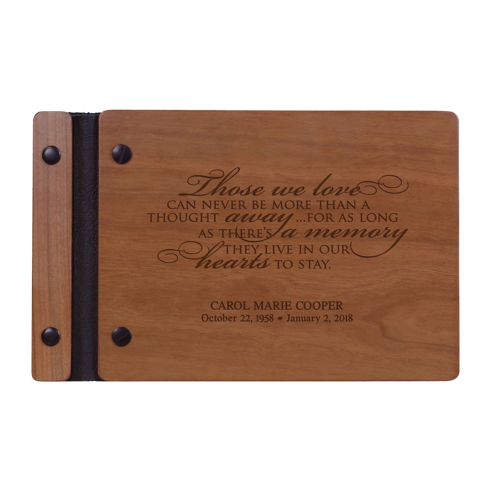 Personalized Memorial Guest Book - Those We Love - LifeSong Milestones