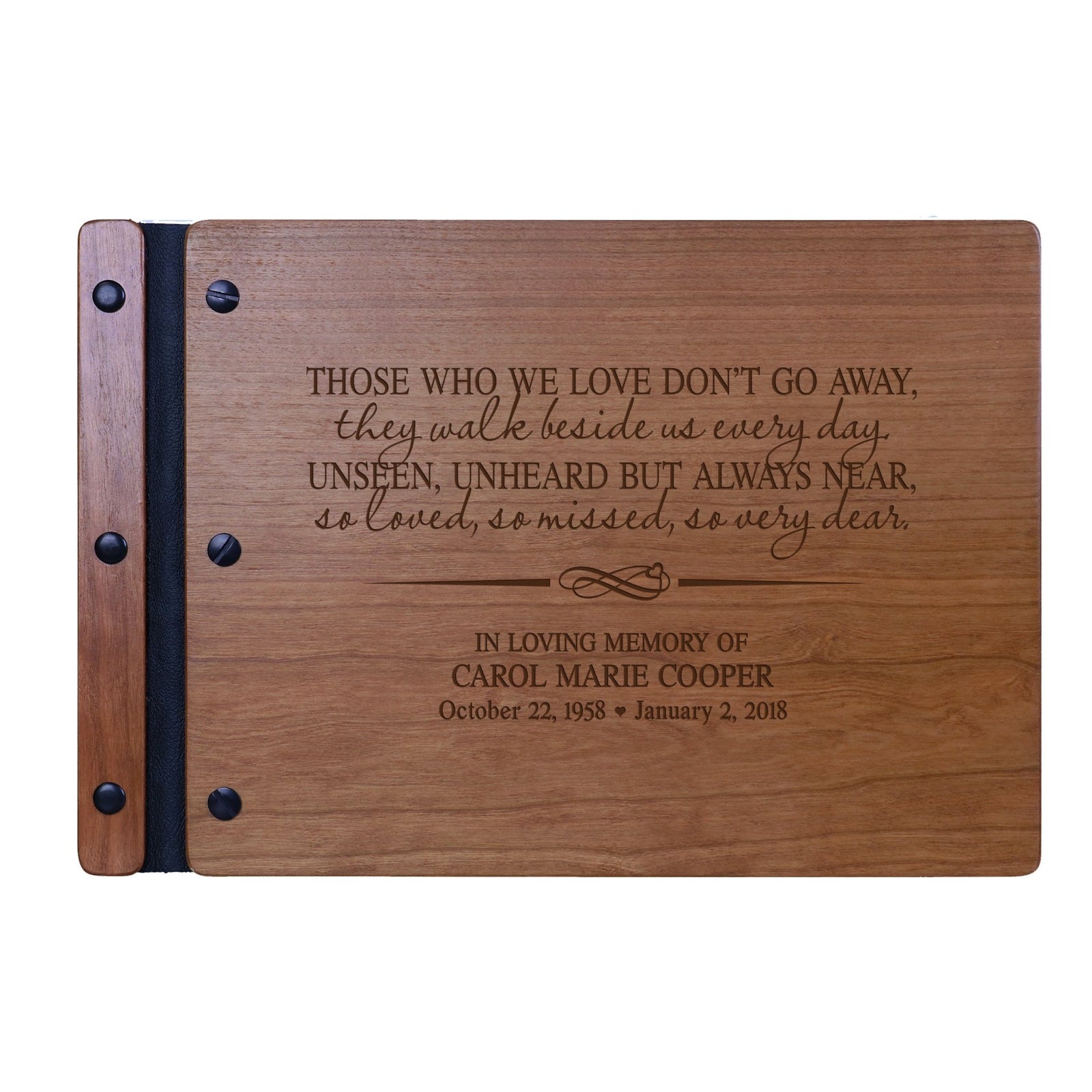 Personalized Memorial Guest Book - Those We Love - LifeSong Milestones