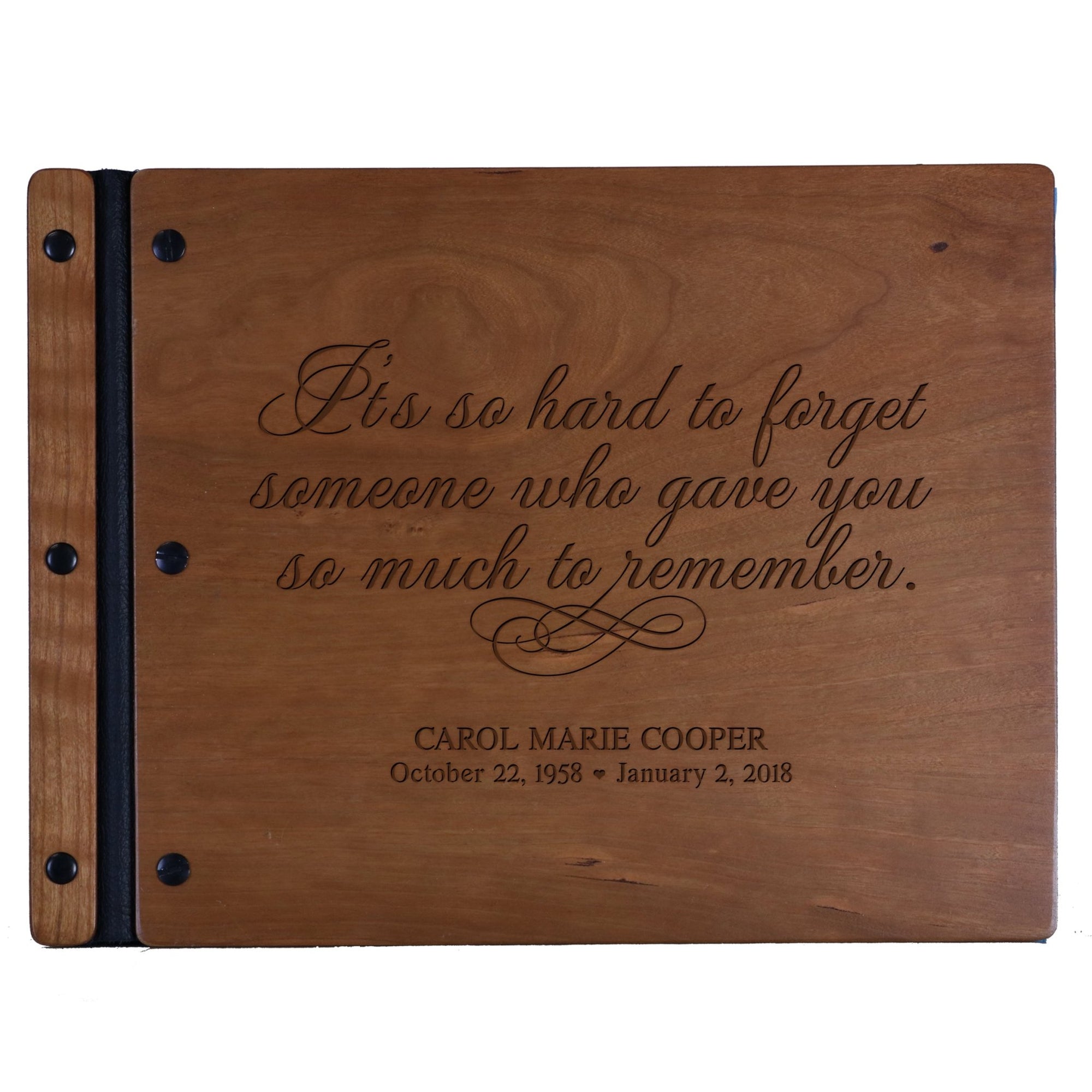 Personalized Memorial Guest Book - To Remember - LifeSong Milestones