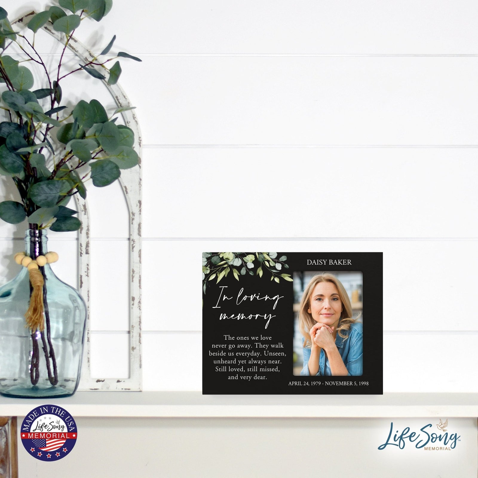 Personalized Memorial Photo Frame - In Loving Memory - LifeSong Milestones