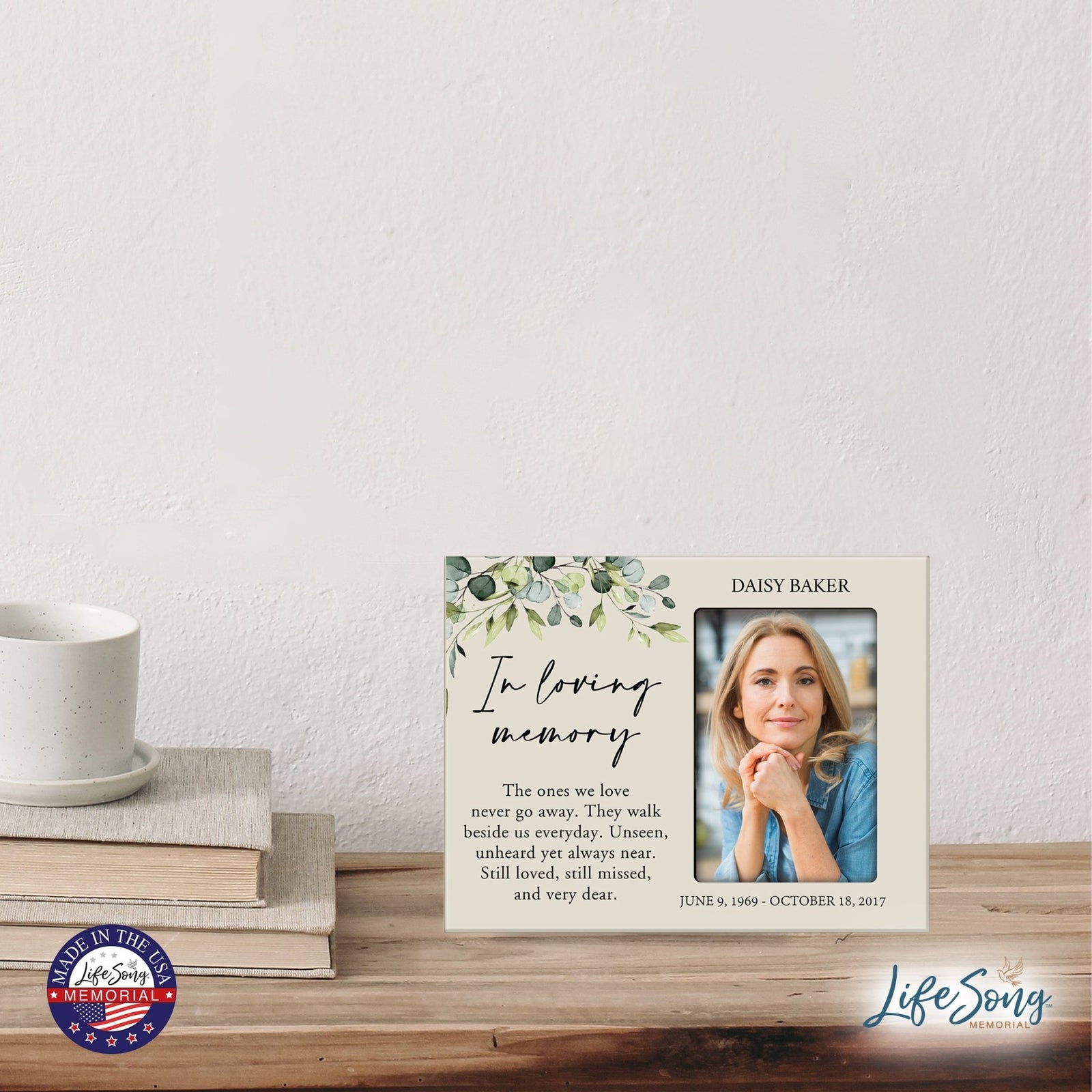 Personalized Memorial Photo Frame - In Loving Memory - LifeSong Milestones