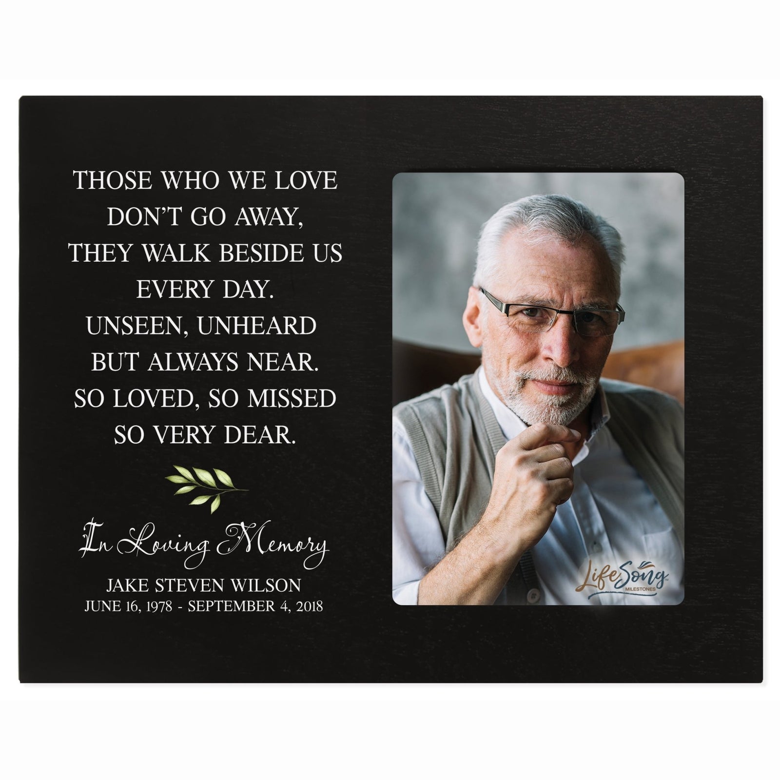 Personalized Memorial Photo Frame - Those Who We Love - LifeSong Milestones