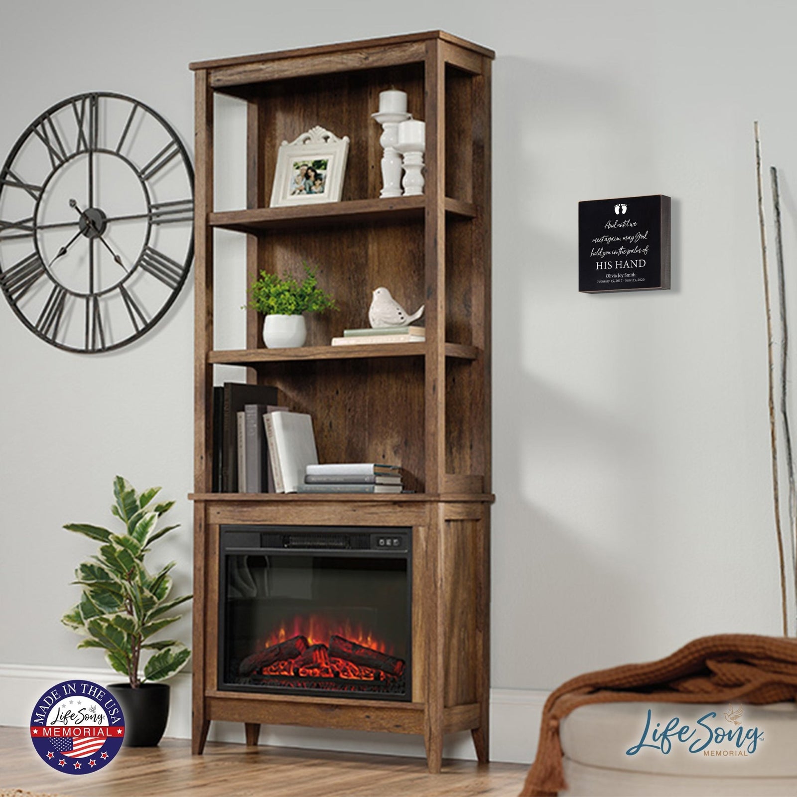 Personalized Memorial Shadow Box 6x6 - Until We Meet Again (Baby) - LifeSong Milestones