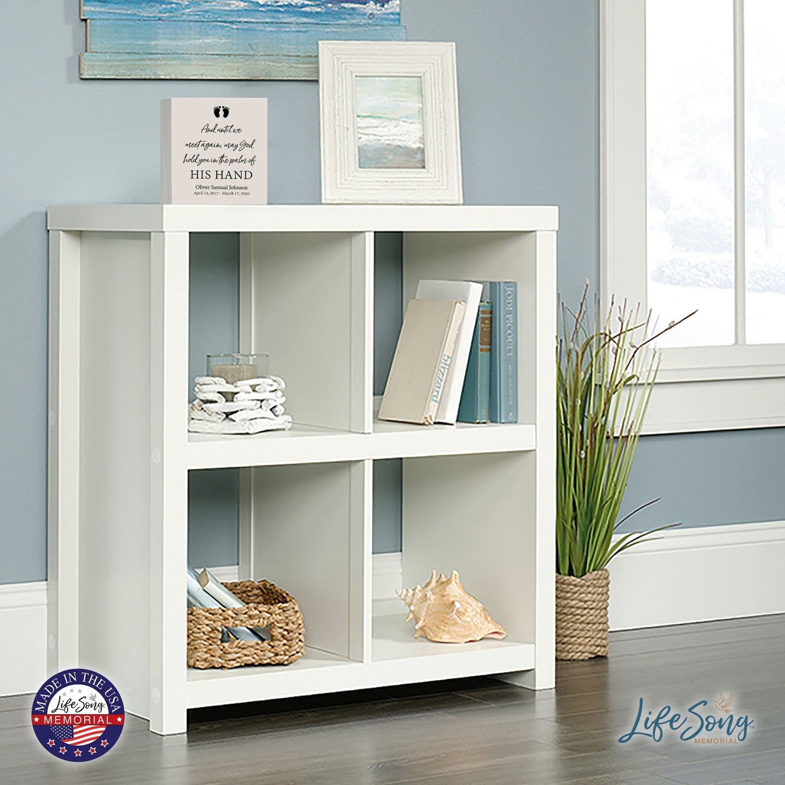 Personalized Memorial Shadow Box 6x6 - Until We Meet Again (Baby) - LifeSong Milestones