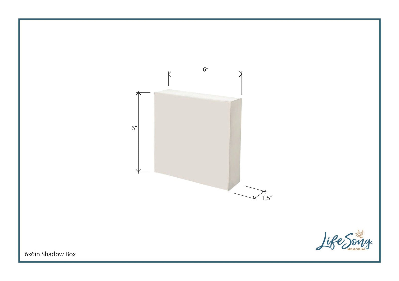 Personalized Memorial Shadow Box 6x6 - Until We Meet Again (Baby) - LifeSong Milestones