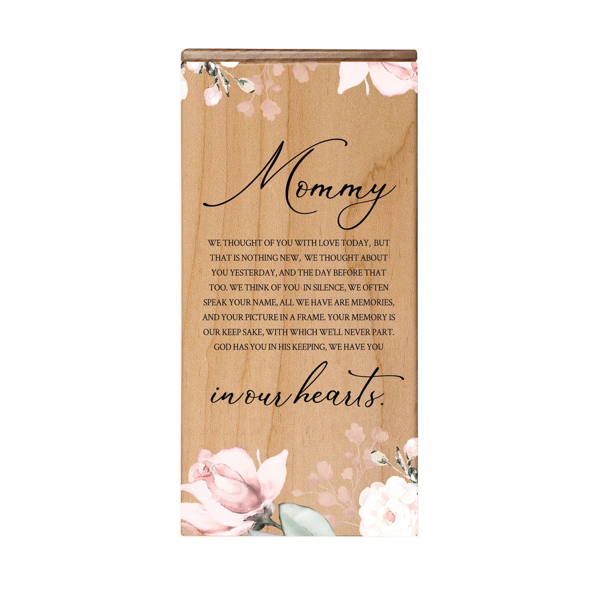 Floral Keepsake Box Urn for Human Ashes