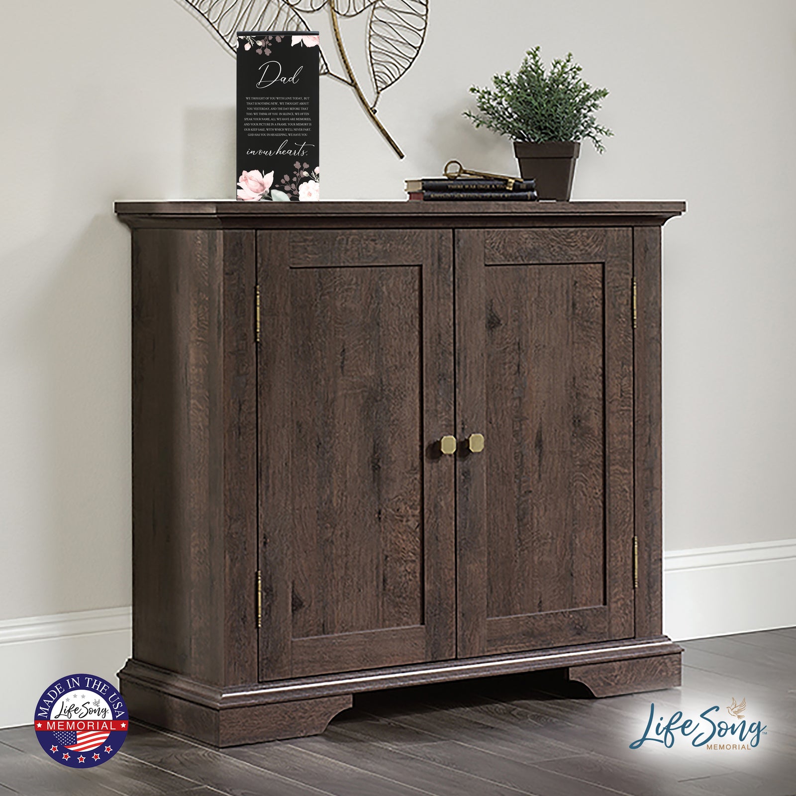 Beautifully Crafted Wood Urn for Human Ashes 