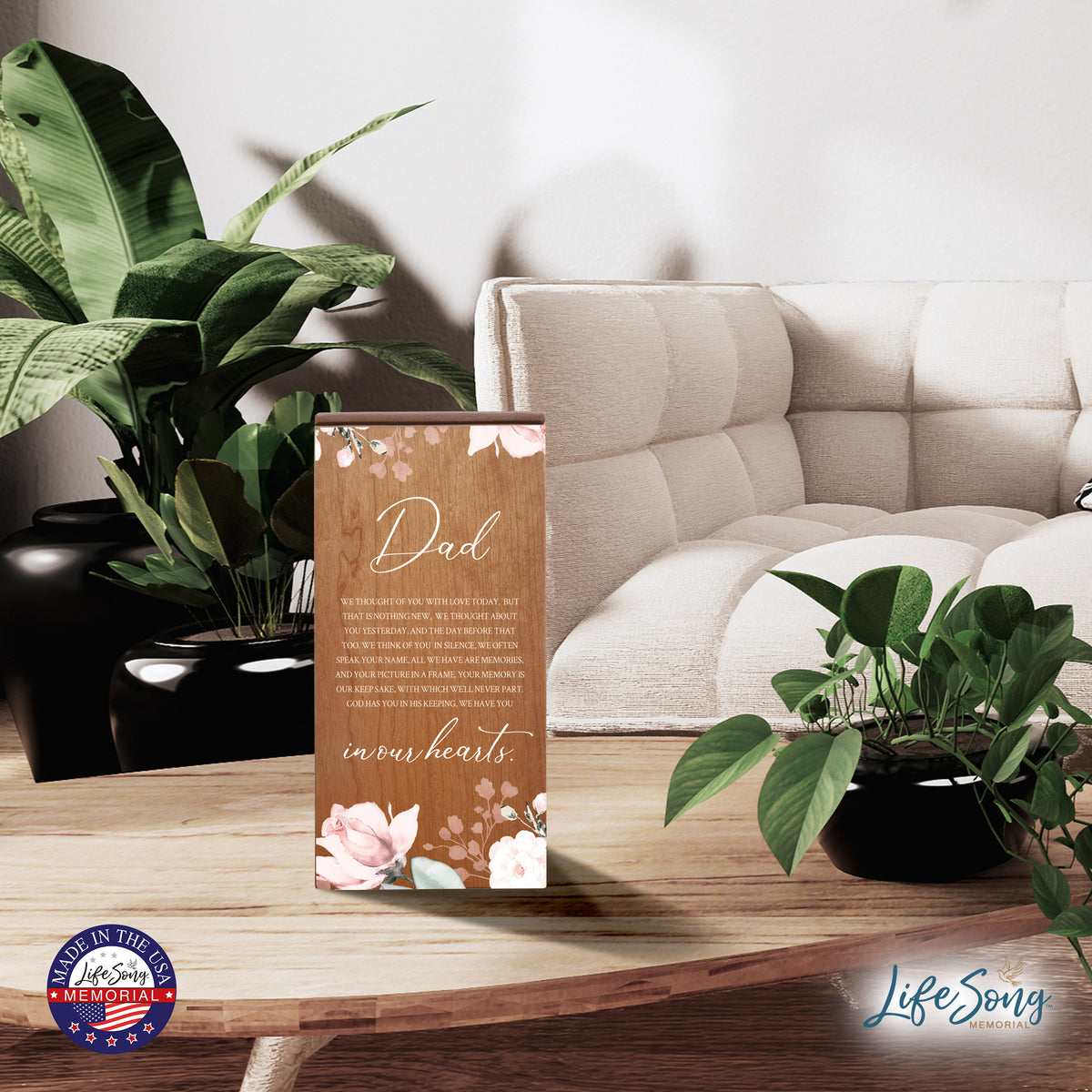 Beautifully Crafted Wood Urn for Human Ashes 