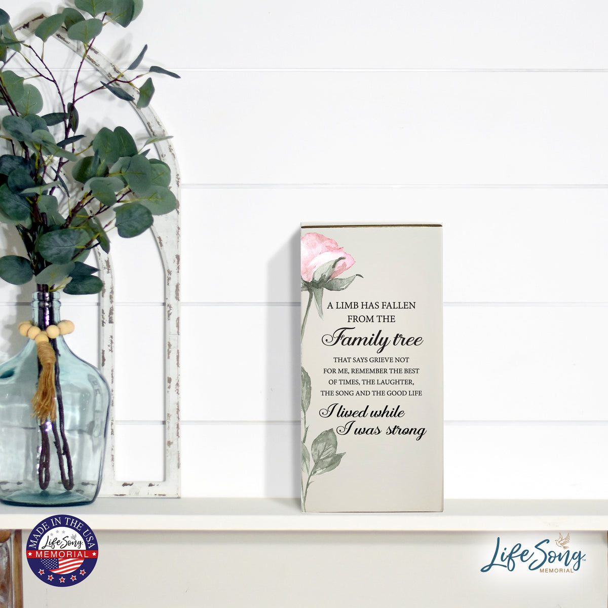 Engraved Wooden Funeral Urn Box for Human Ashes