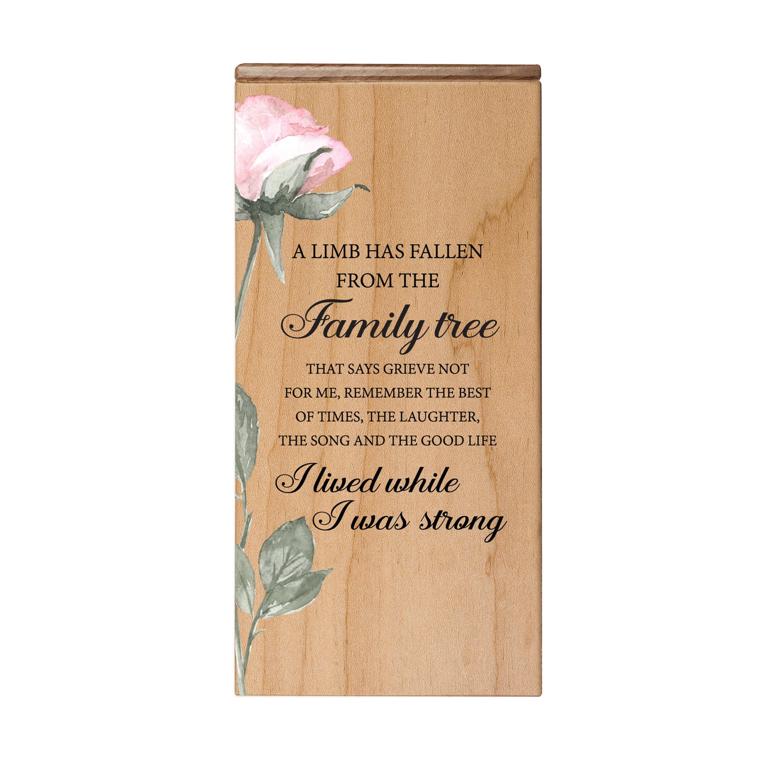 Floral Keepsake Box Urn for Human Ashes
