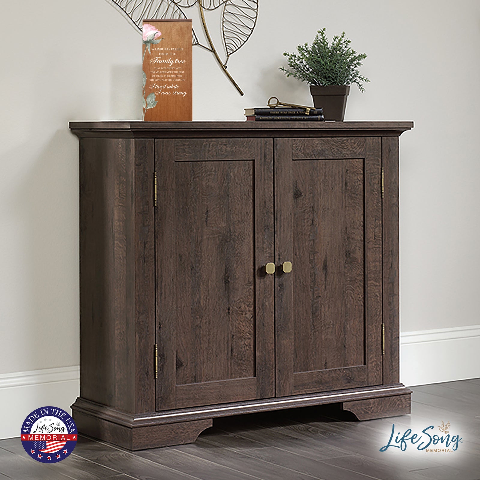 Beautifully Crafted Wood Urn for Human Ashes 