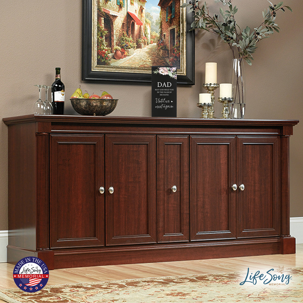 Beautifully Crafted Wood Urn for Human Ashes 