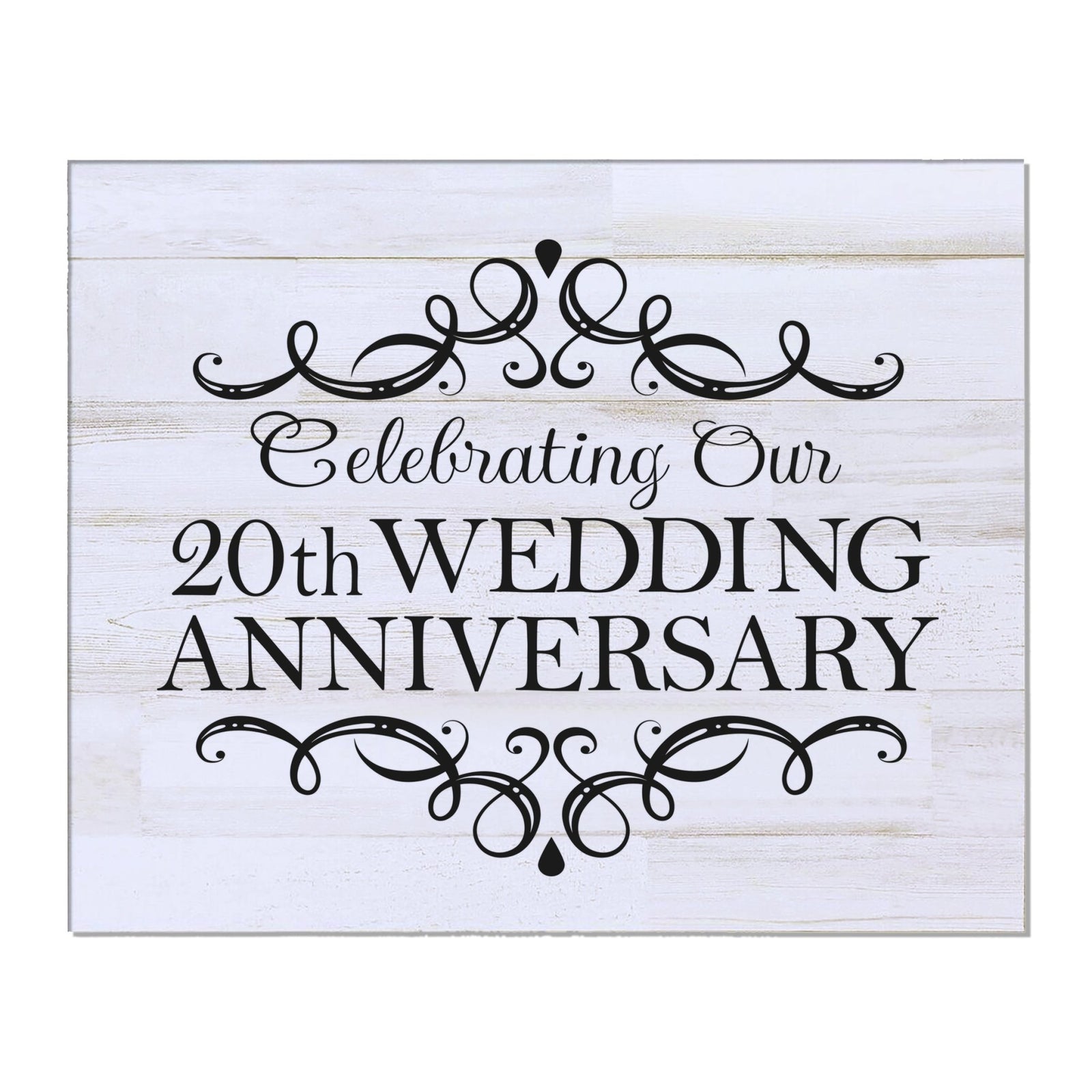 20th Wedding Anniversary Wall Plaque - Celebrating - LifeSong Milestones