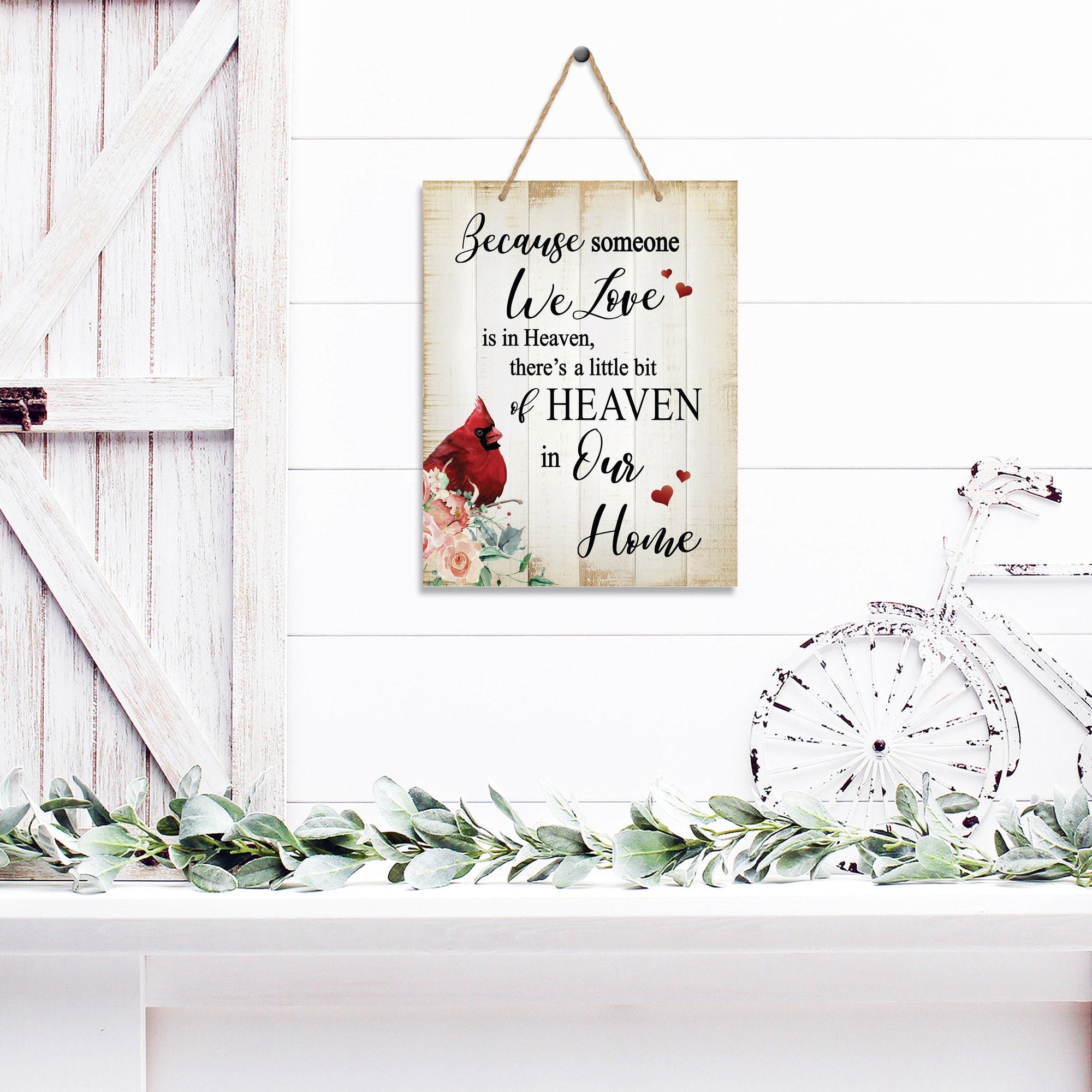 Handcrafted wooden memorial ribbon sign with a touching message, a meaningful way to remember loved ones and honor their memory.