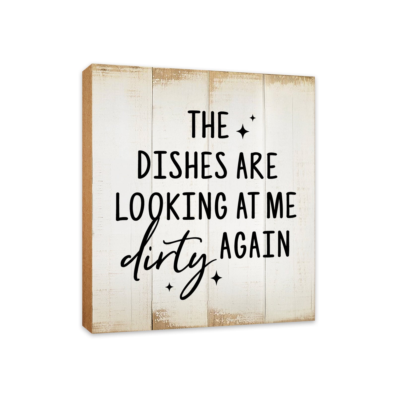 The Dishes Are Looking At Me Vintage-Inspired Wooden Kitchen Shelf Décor For Housewarming Gift Ideas