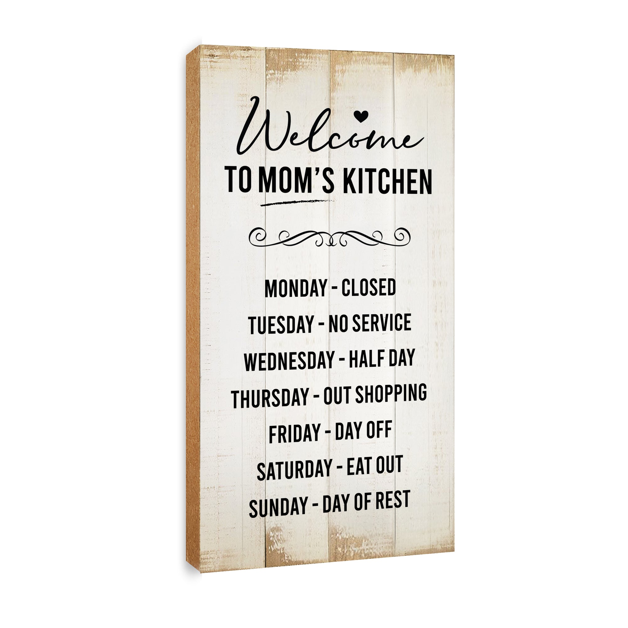 Vintage-inspired kitchen wall plaque for stylish home decor.