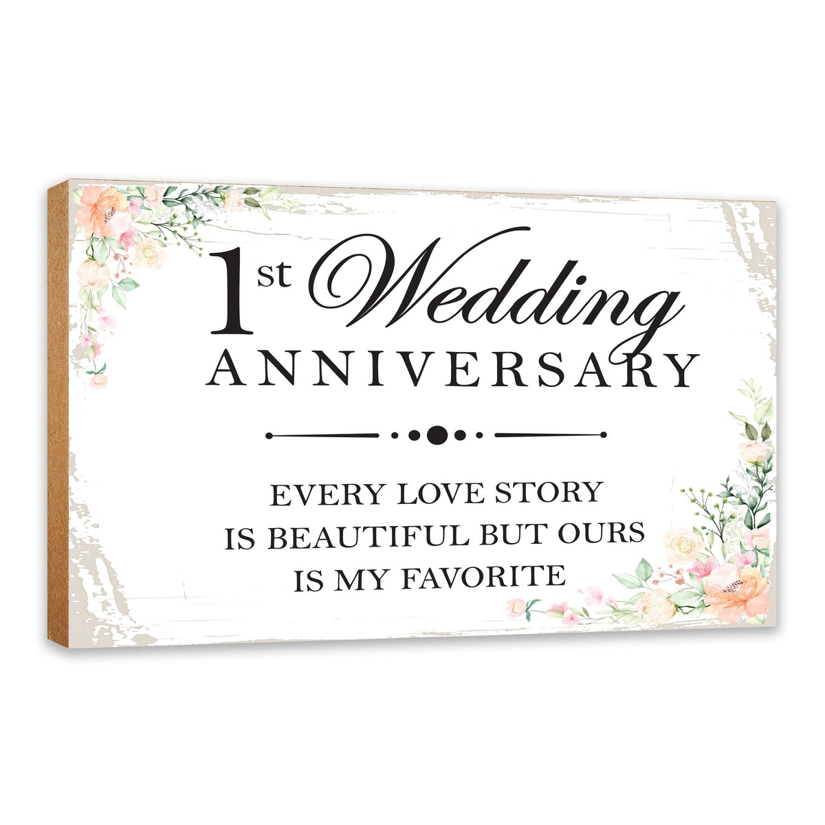 Lifesong Milestones Wedding Anniversary Shelf and Tabletop Decor Gift for Couple