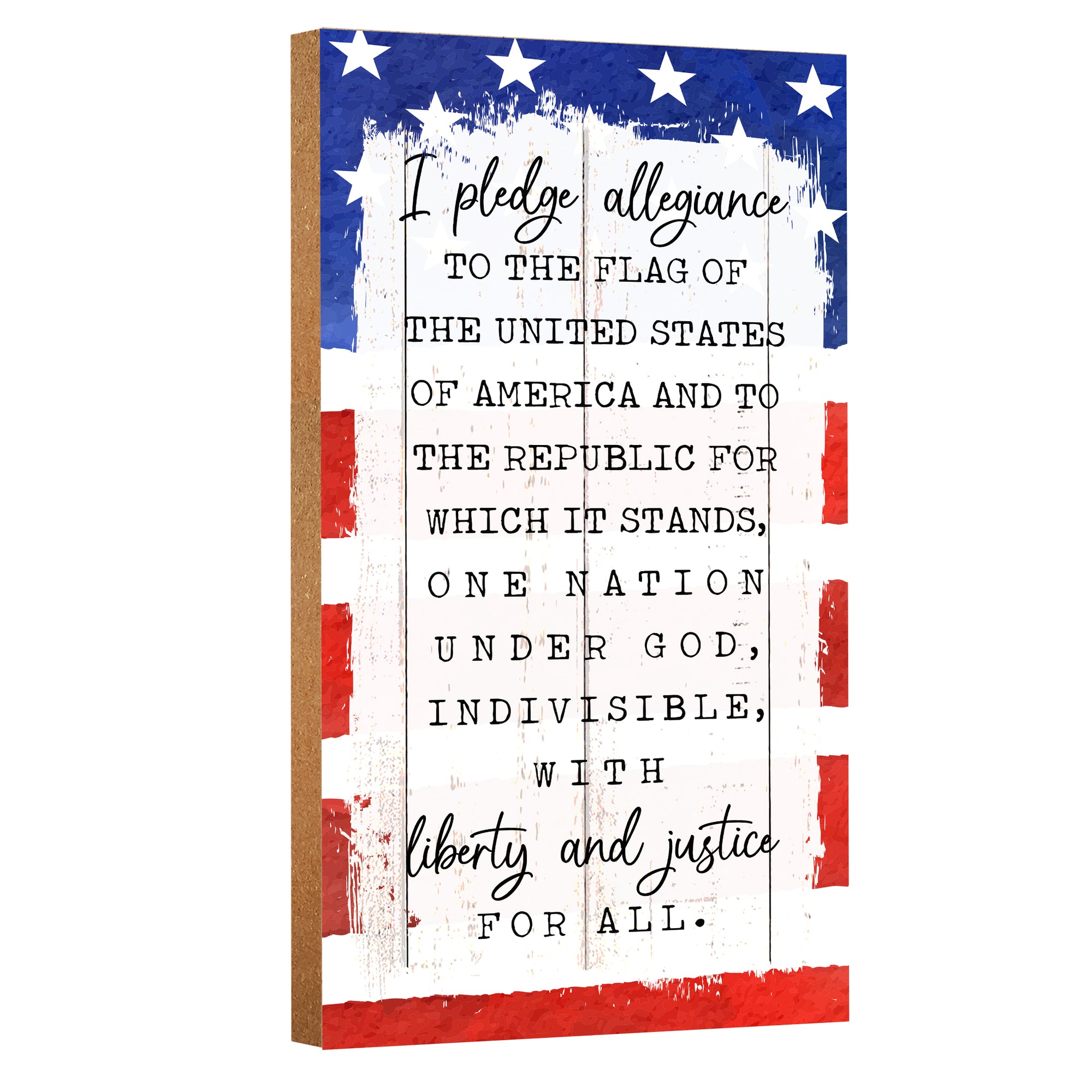 Inspirational Americana Wall Plaque for Office Decor