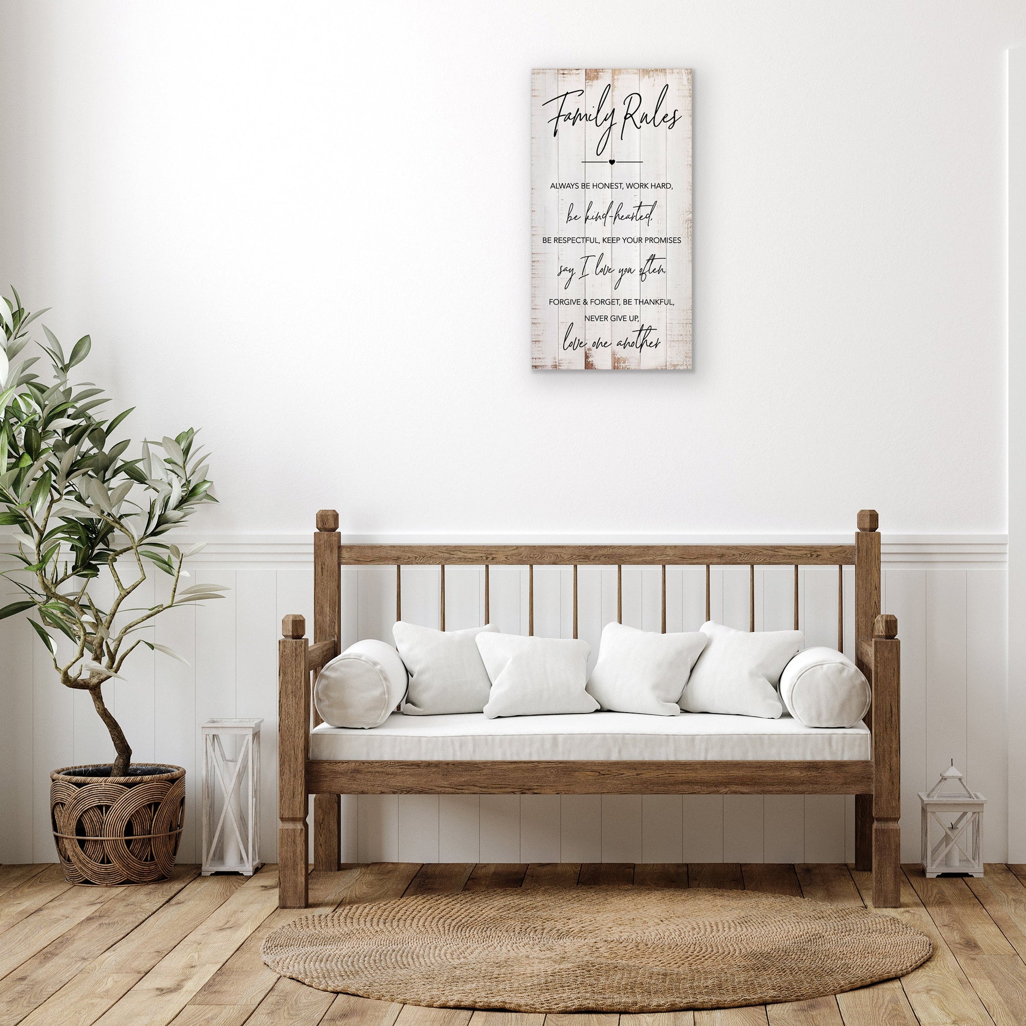 Lifesong Milestones Wooden Family Wall Plaque for Home Decorations: A Beautiful Wall Sign for Home Décor