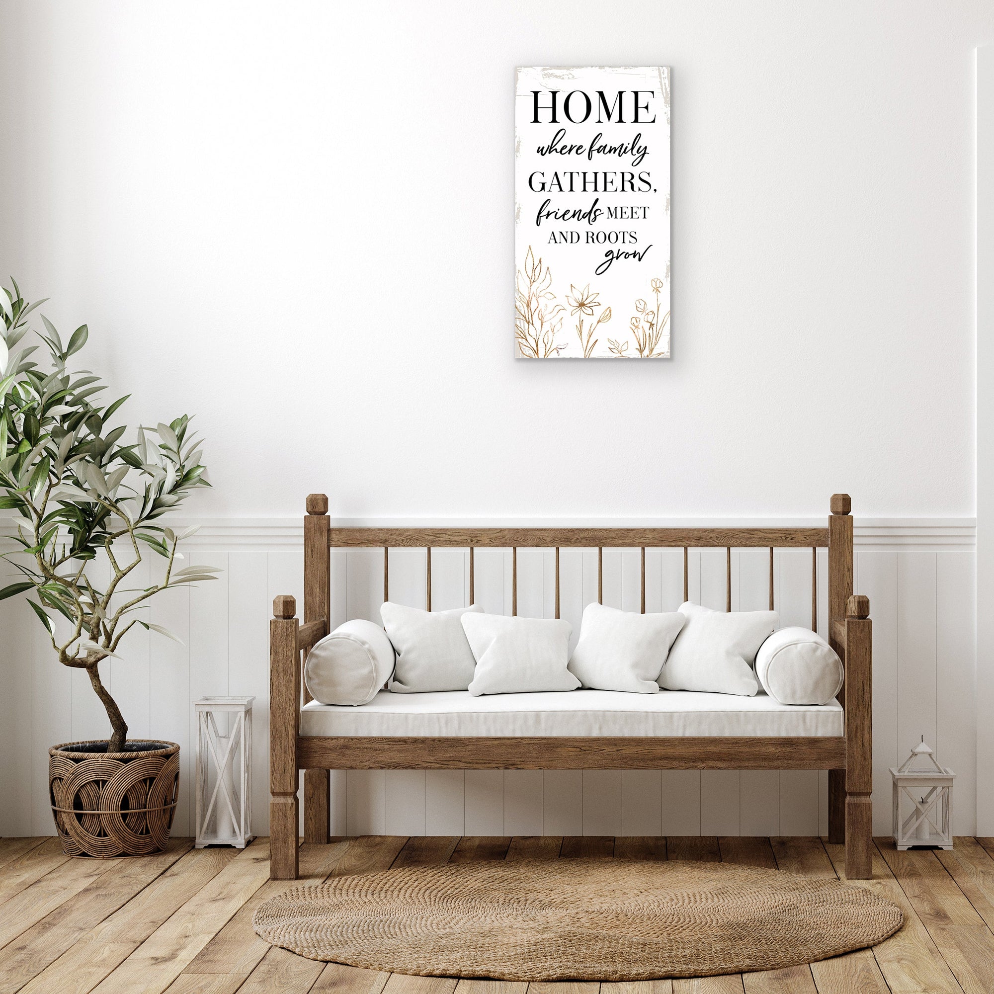 A beautifully crafted wooden wall plaque, a perfect example of wall decor gifts.